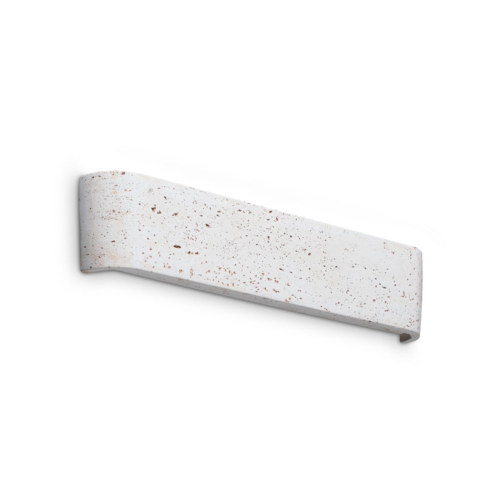Aplică de perete IDEAL LUX Delta culoare ciment lățime 41 cm 3.000 K - Camera de zi / sufragerie - Modern - Beton