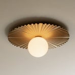 Candeeiro de parede Nuura Liila Muuse, Ø 42 cm, IP44, dourado/ópalo