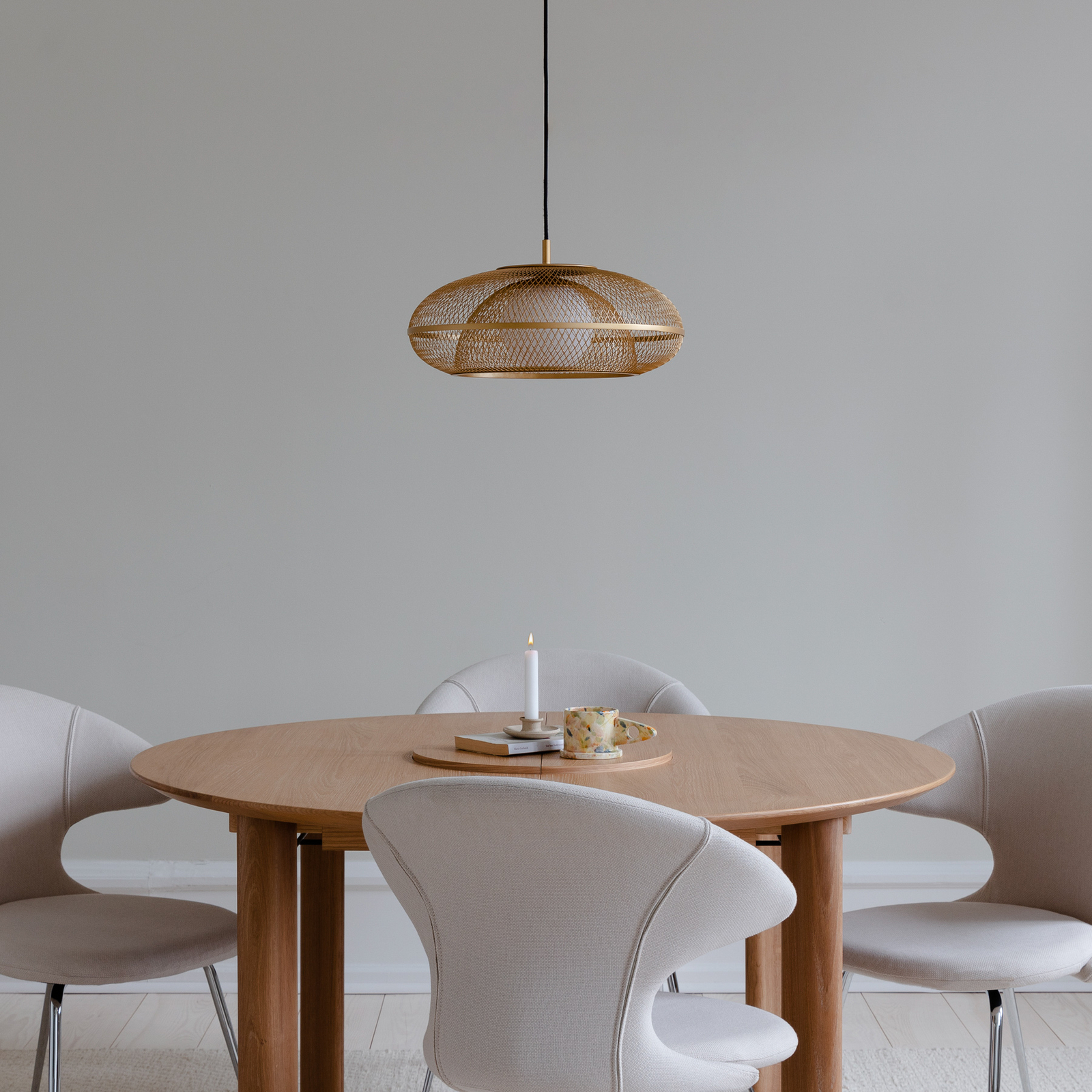 Suspension Faraday Medium couleur laiton, Ø 45 cm - UMAGE