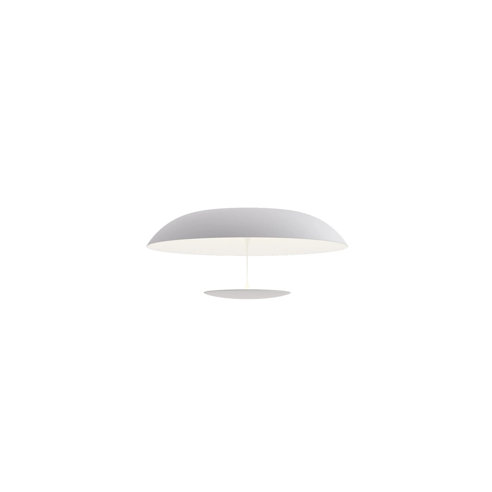 Karman stropné LED svetlo BLANCO, Ø 60 cm, biela, kov