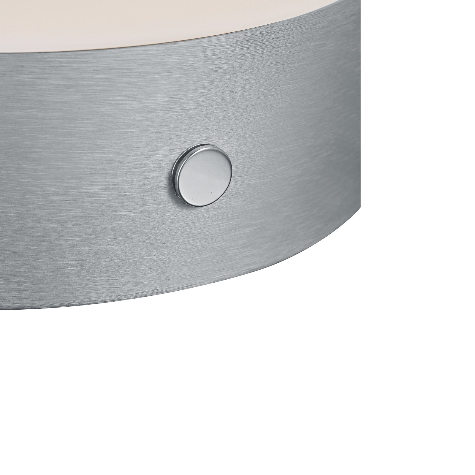 BANKAMP Button LED table lamp 11 cm aluminium