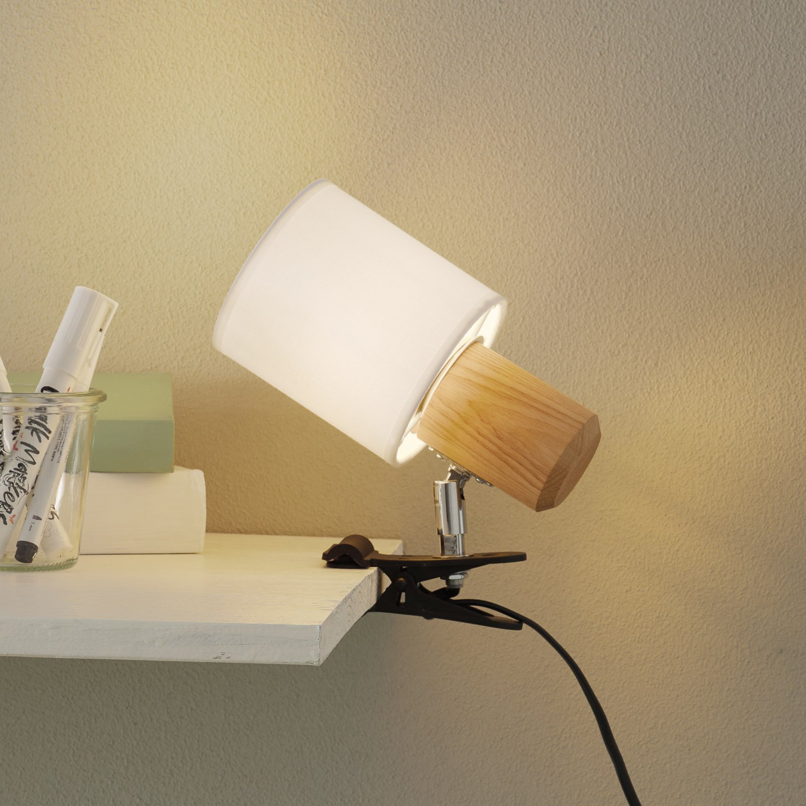 Moderno stezno svjetlo Clampspots s bijelim sjenilom