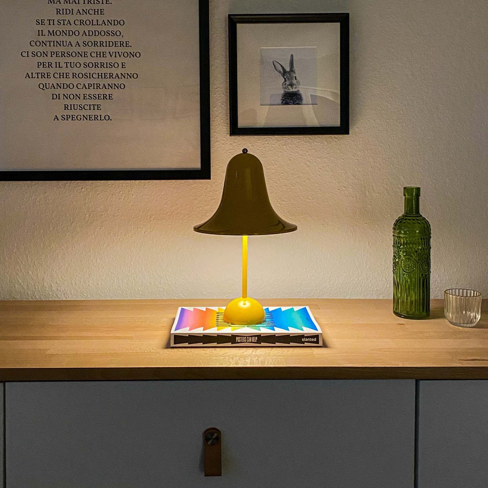 VERPAN Pantop stolní lampa žlutá