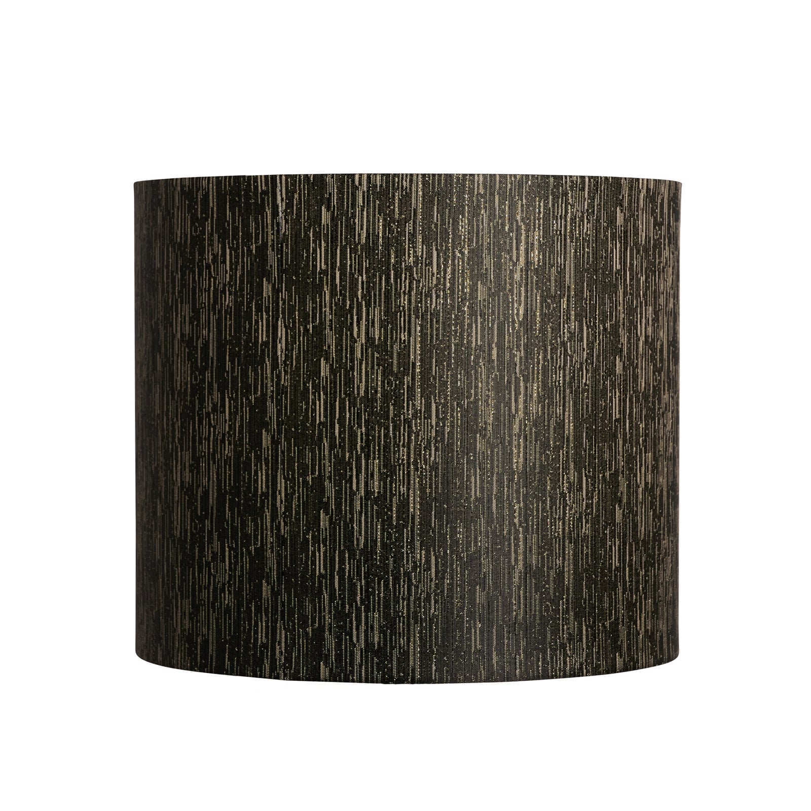 Abajur Erica negru/auriu, Ø29 cm, din material textil - Watt & Veke