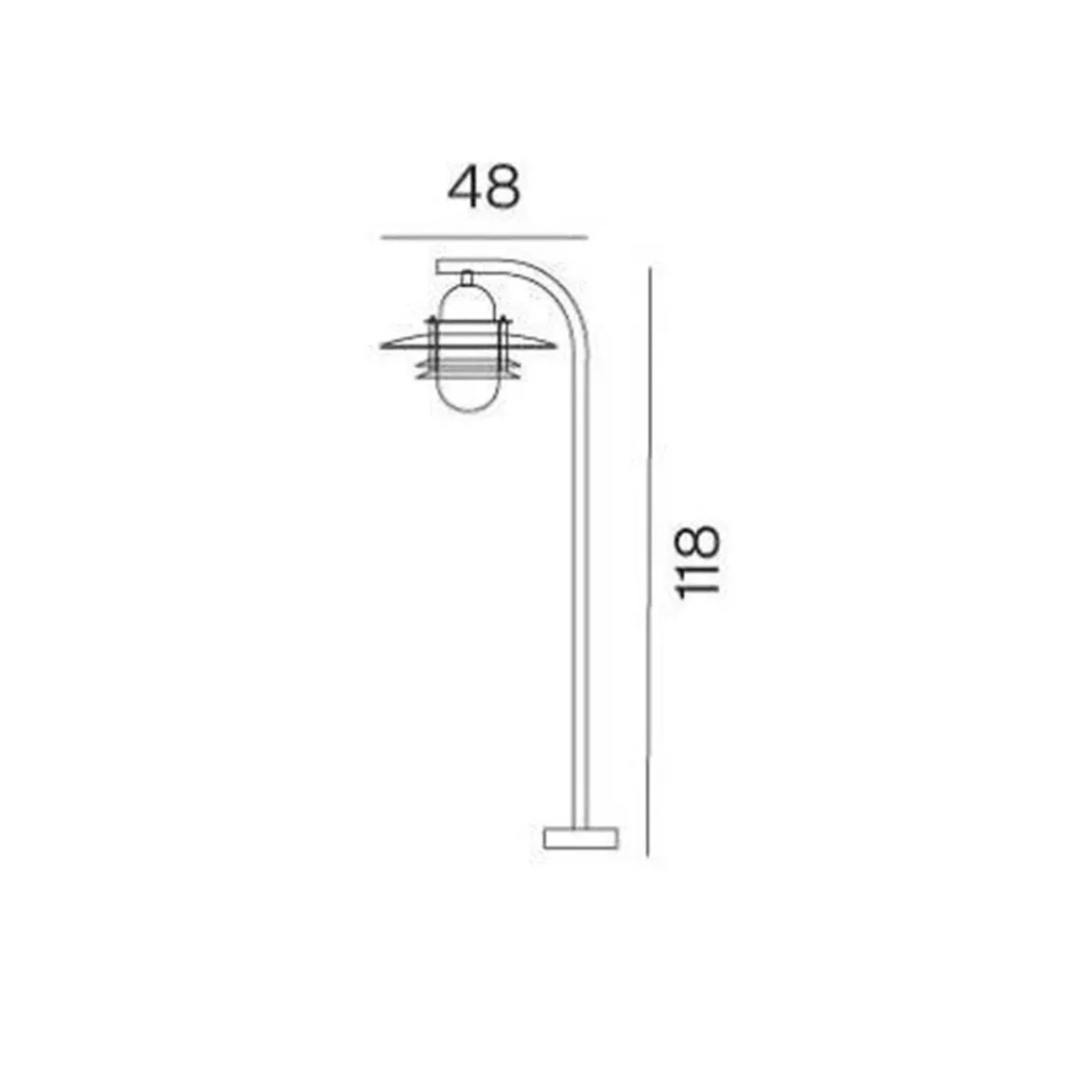 Oslo Lampadare Exterior pentru Ancoră Pentru Beton Galvanised - Norlys