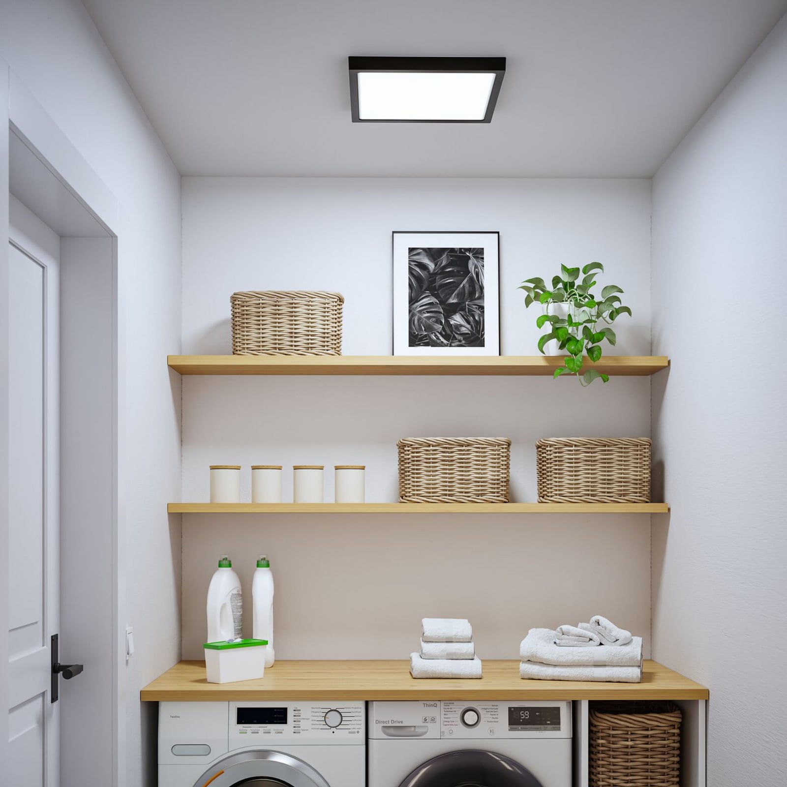 LED panel Paulmann Abia 2, délka 40 cm, černý, CCT, plast LED panel Paulmann Abia 2, délka 40 cm, černý, CCT, plast