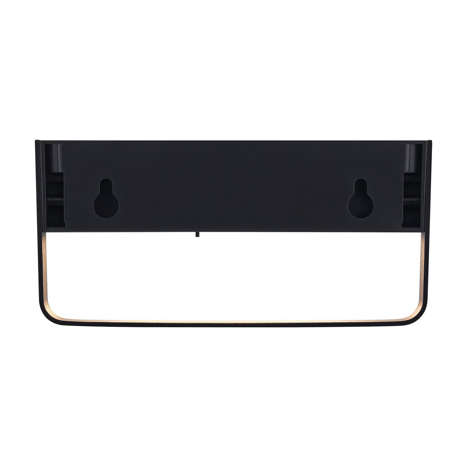 Solar-LED-Außenwandleuchte Saulio, schwarz, Aluminium, IP44