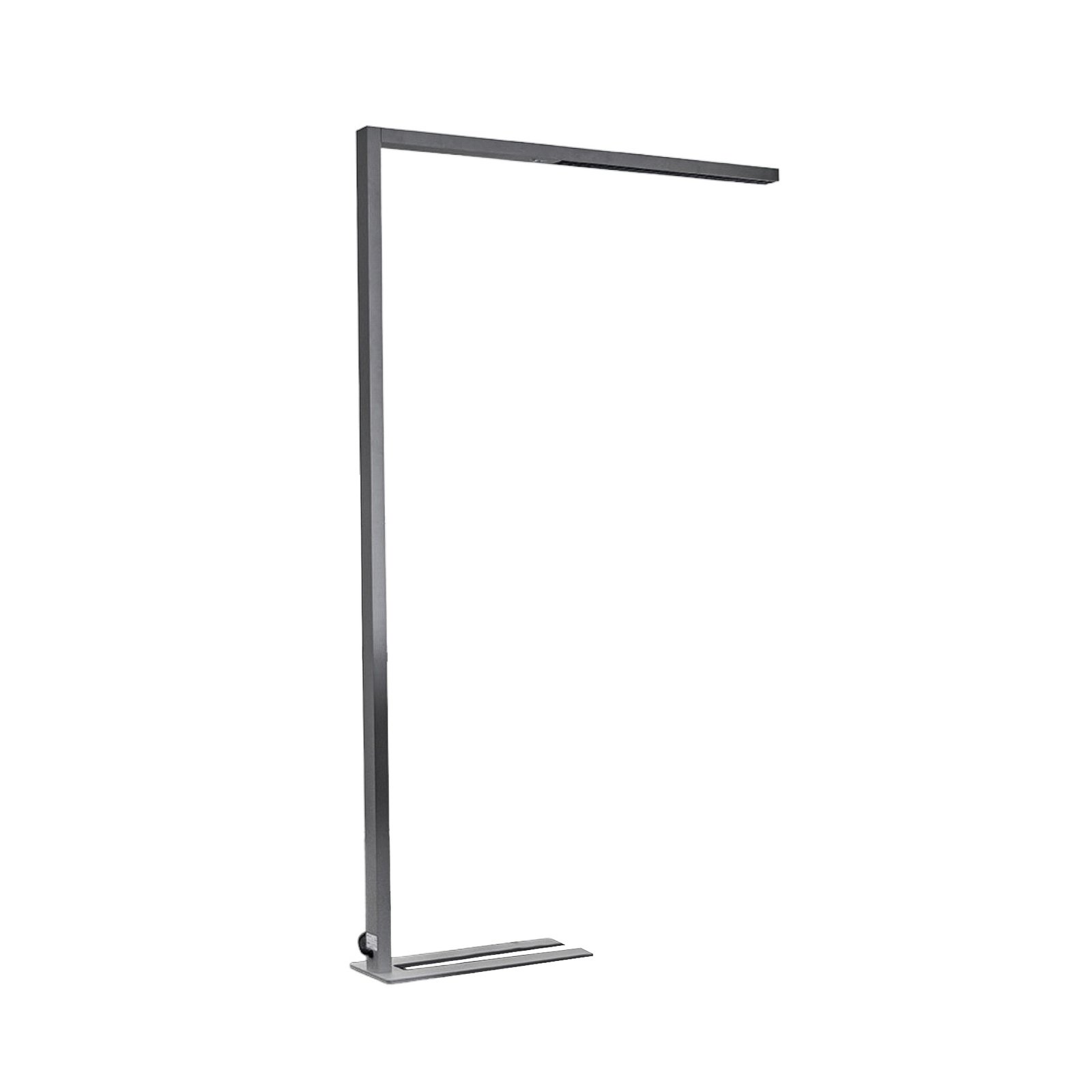 Arcchio LED office floor lamp Jolinda, set of 2, silver, 4,000 K