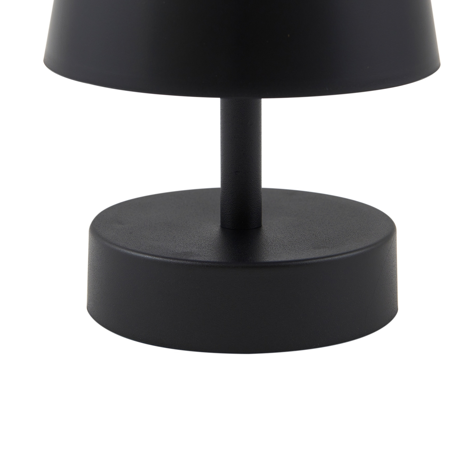 Lindby Lampada da tavolo LED Nalani, Ø 11,3 cm, IP44, nero