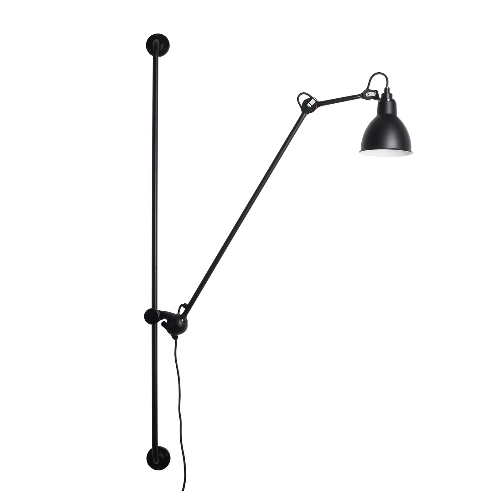 214 Vegglampe Round svart/kobber – Lampe Gras