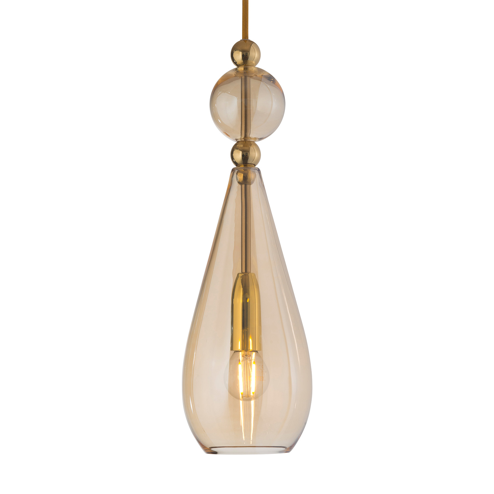 EBB & FLOW Smykke M/L Pendelleuchte gold