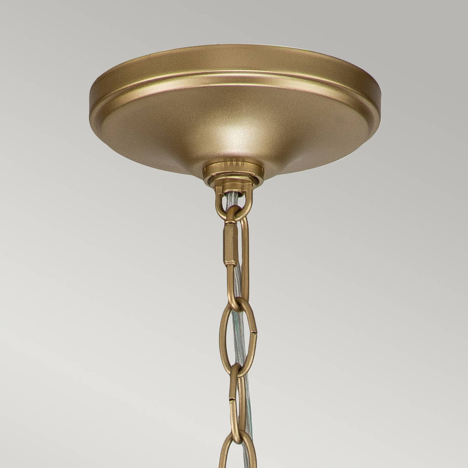 KICHLER Capitol Hill chandelier, 6-bulb, brass