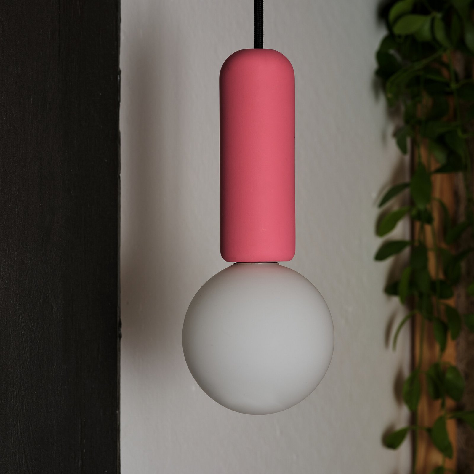 Lampada a sospensione OSRAM Decor Concrete Mic, rosa, cemento, G9