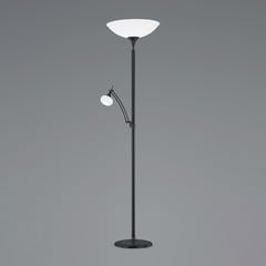 Lampa LED oświetlająca sufit BANKAMP Opera, ramię do czytania, czarna