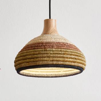 Forestier Grass hanging light XS, rattan and abacá