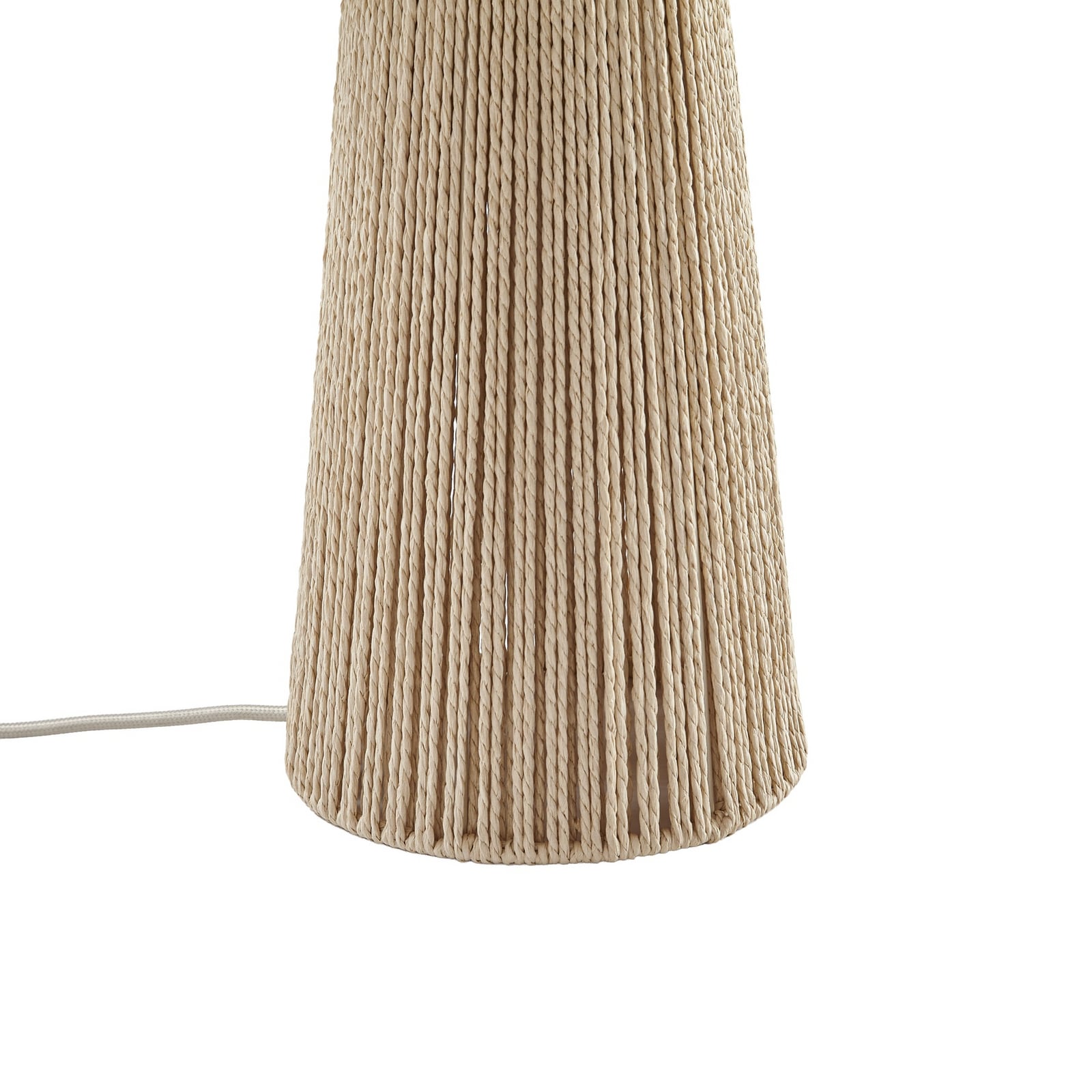 Lindby Tischleuchte Anuva, Höhe 42 cm, Papier, beige, E27