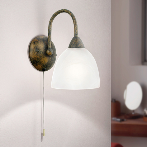 Dekorativ Dionis vegglampe i rustbrunt