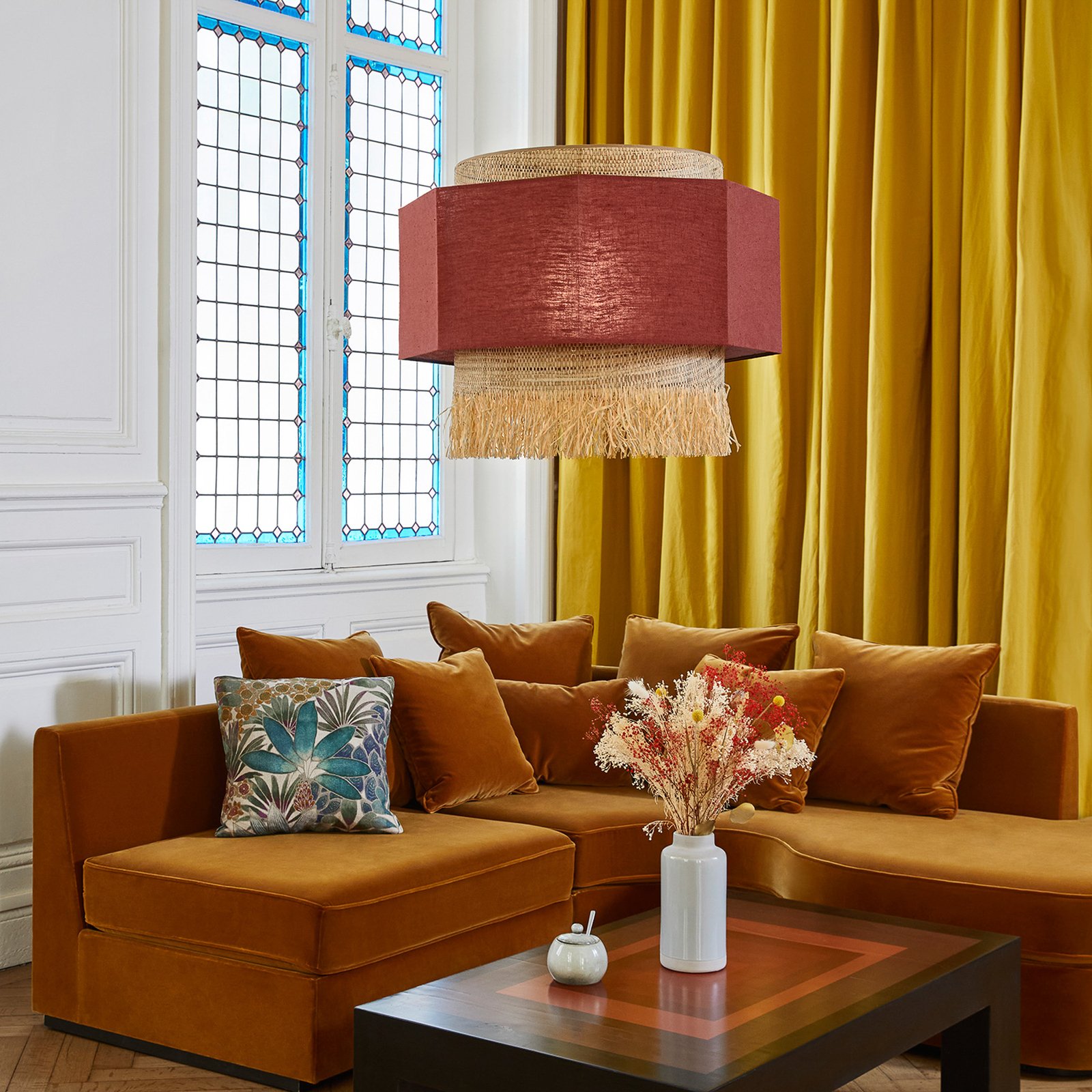 Marrakech Hängeleuchte 60x46cm, massala - MARKET SET Marrakech Hängeleuchte 60x46cm, massala - MARKET SET