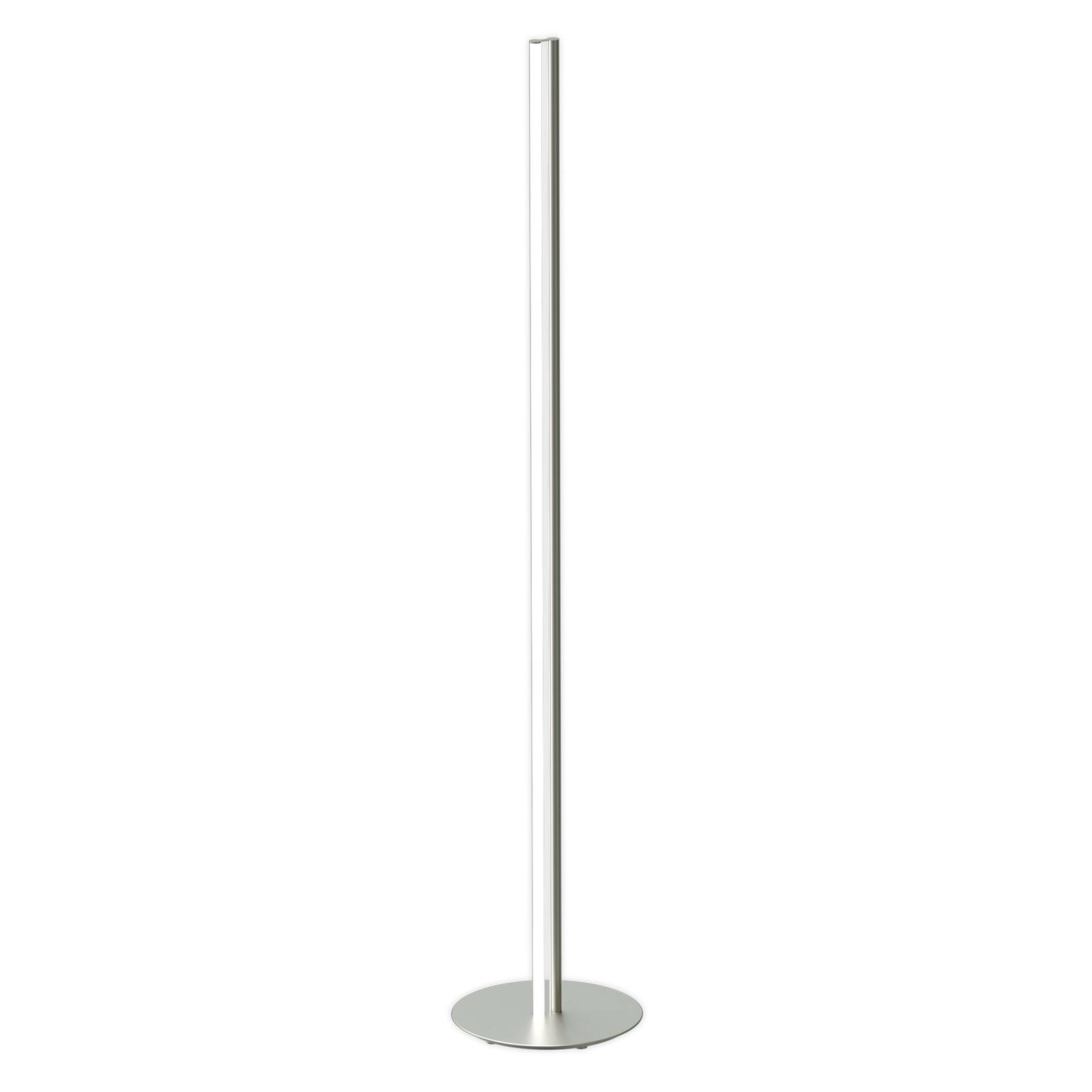 Flos FLOS Coordinates Floor LED floor lamp, argent moon, for Living / Dining Room, aluminium, opal platinum silicone, 61 W, H: 200 cm