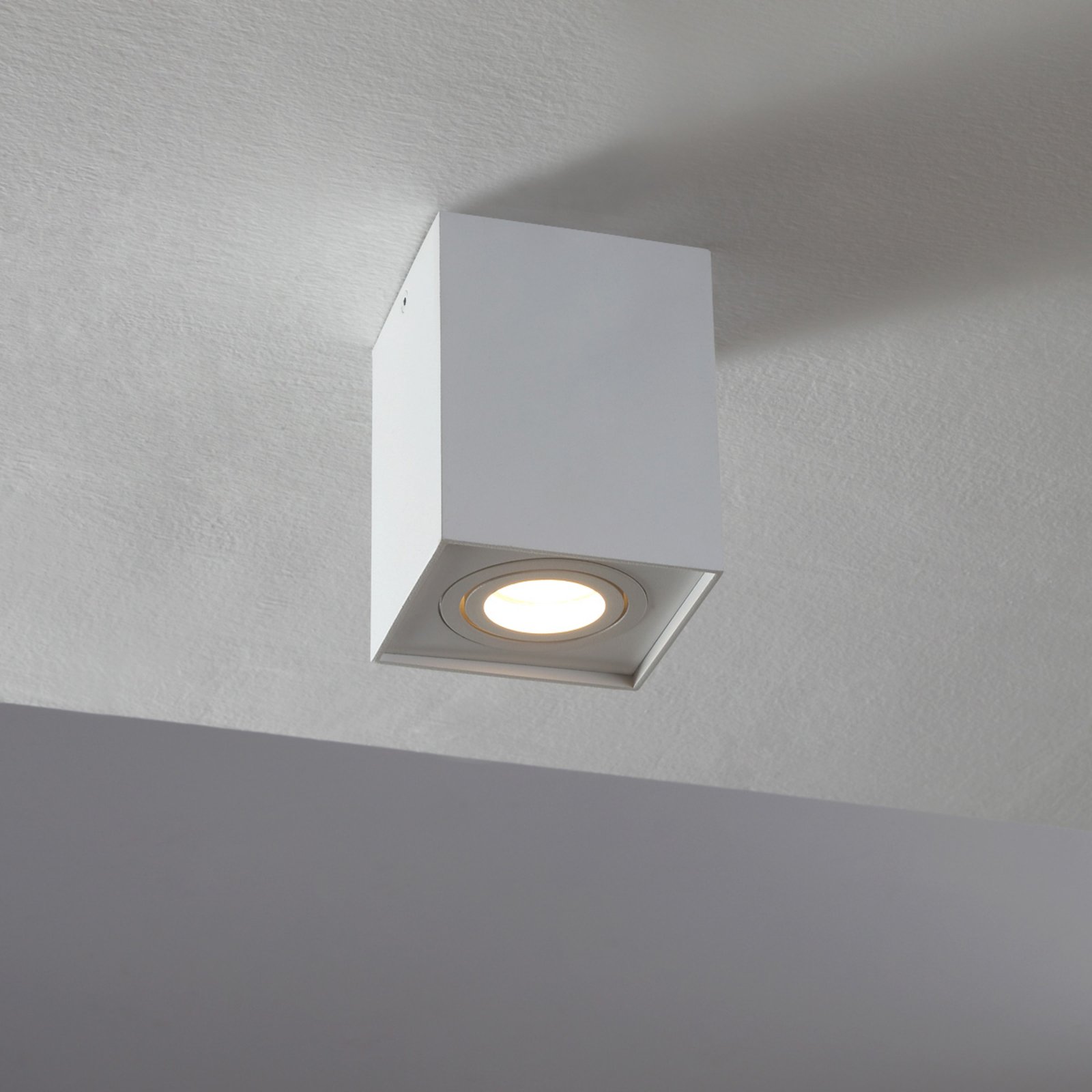 Mikail - lampada da soffitto, parallelepipedo GU10