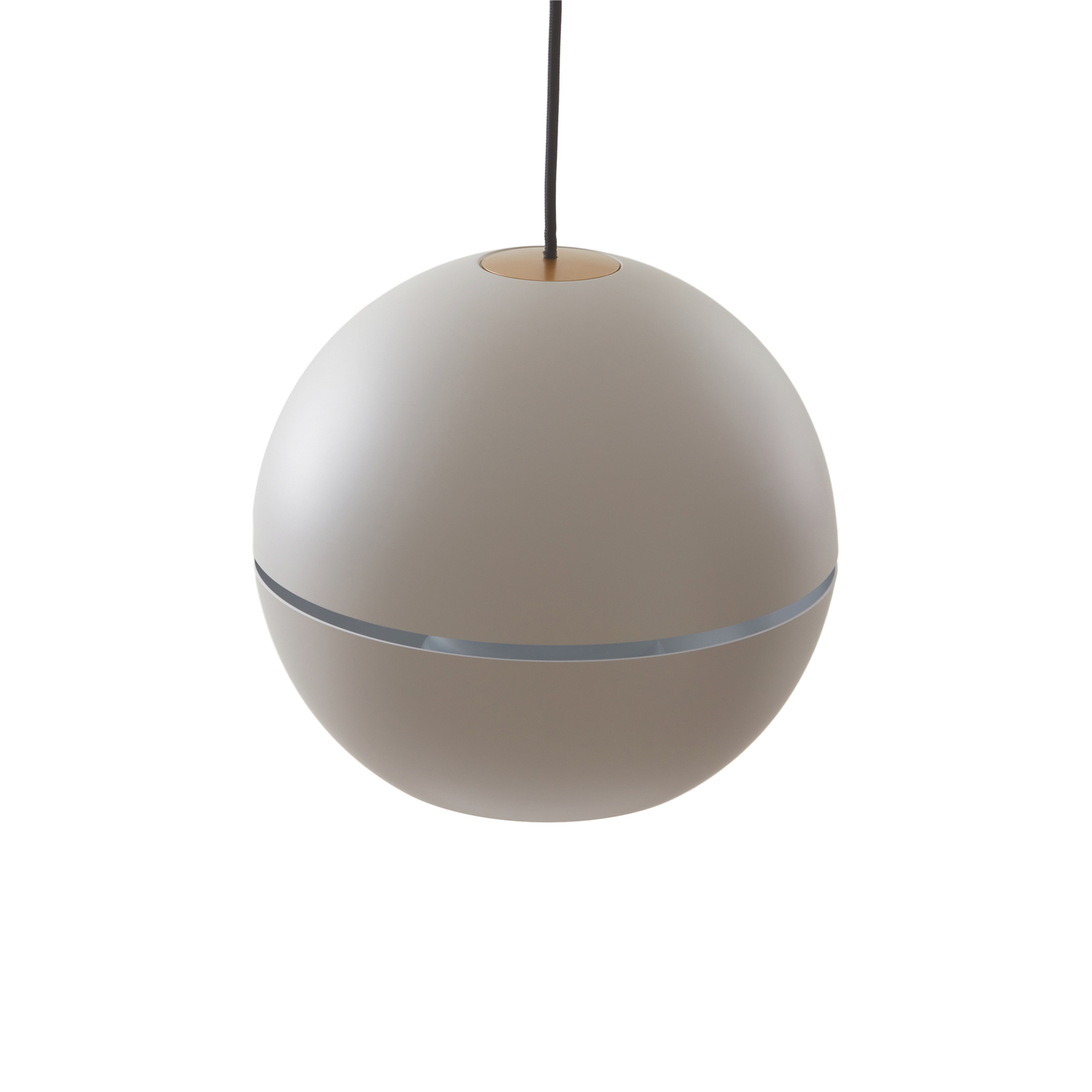 Lucande hanglamp Calantha, grijs, aluminium, Ø 30 cm