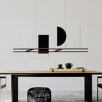OLIGO LED hanging light Linto HA, black/white, metal, 927 dimmable