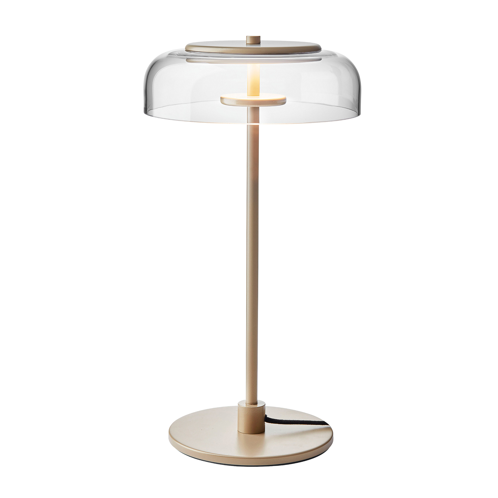 Nuura Blossi Table LED stolní lampa zlatá/čirá