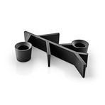 Bougeoir TWIG, noir, 18 x 13 cm, à 2 lampes - Eva Solo