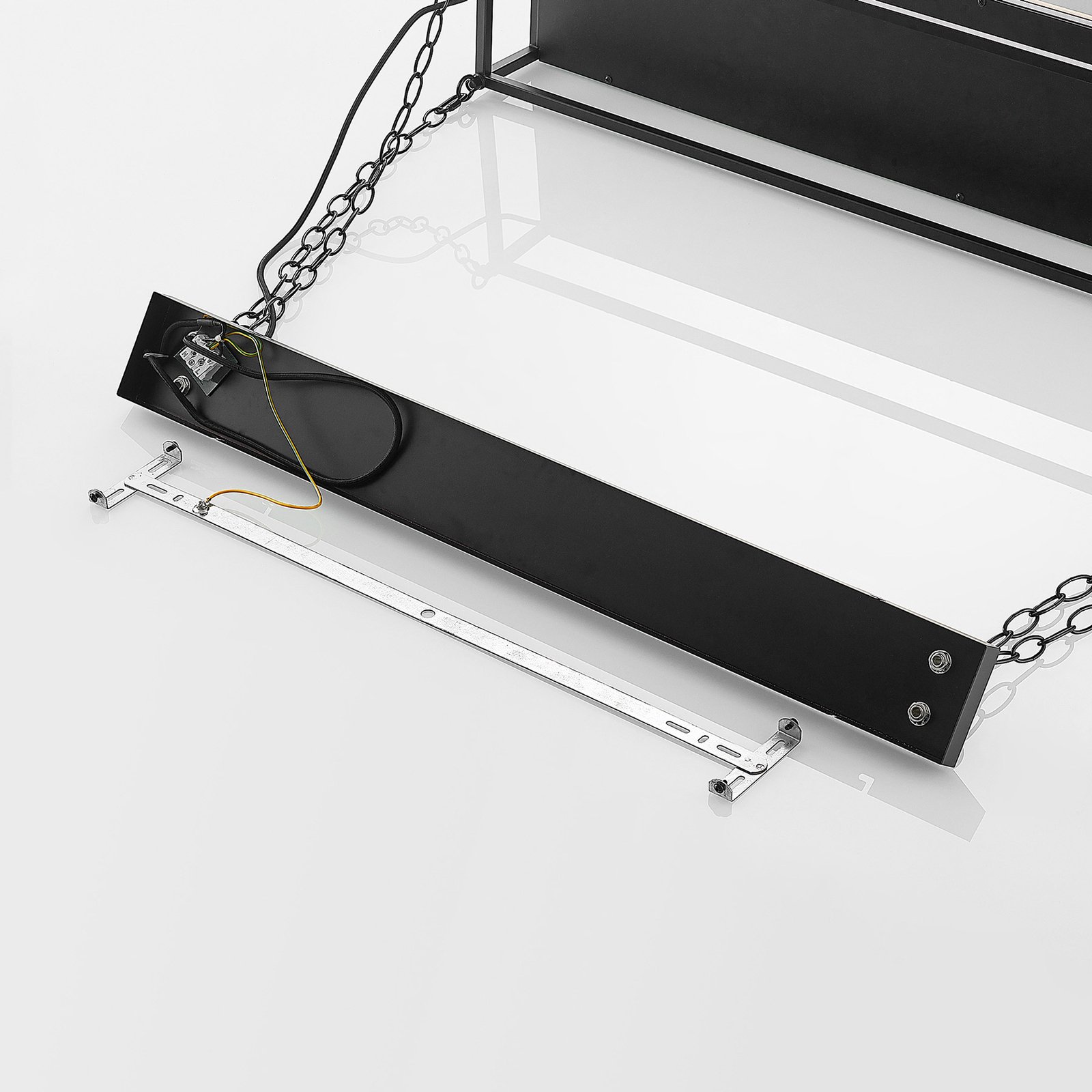 Kirista 5 Pendant Wood/Black - Lindby
