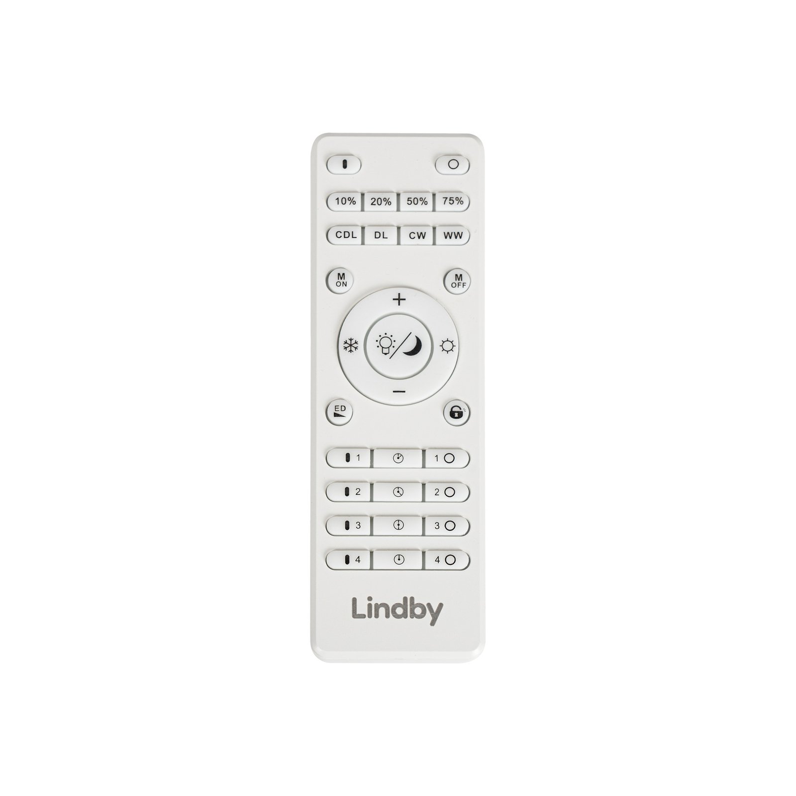 Télécommande Lindby Lumaro, blanc, longueur 14 cm