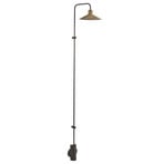 Bover LED-Wandlampe Platet A/06, schwarz/antik-messingfarben