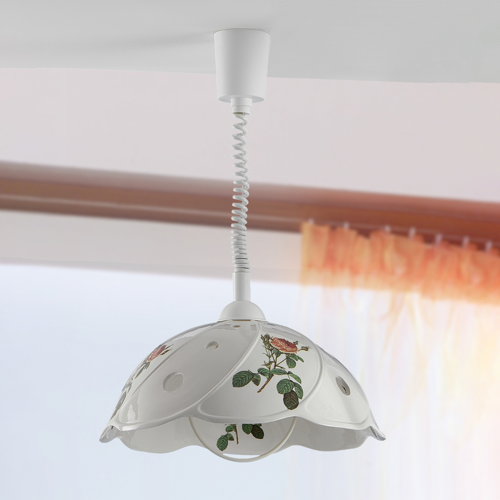 ROSA hanging light with rise and fall mechanism