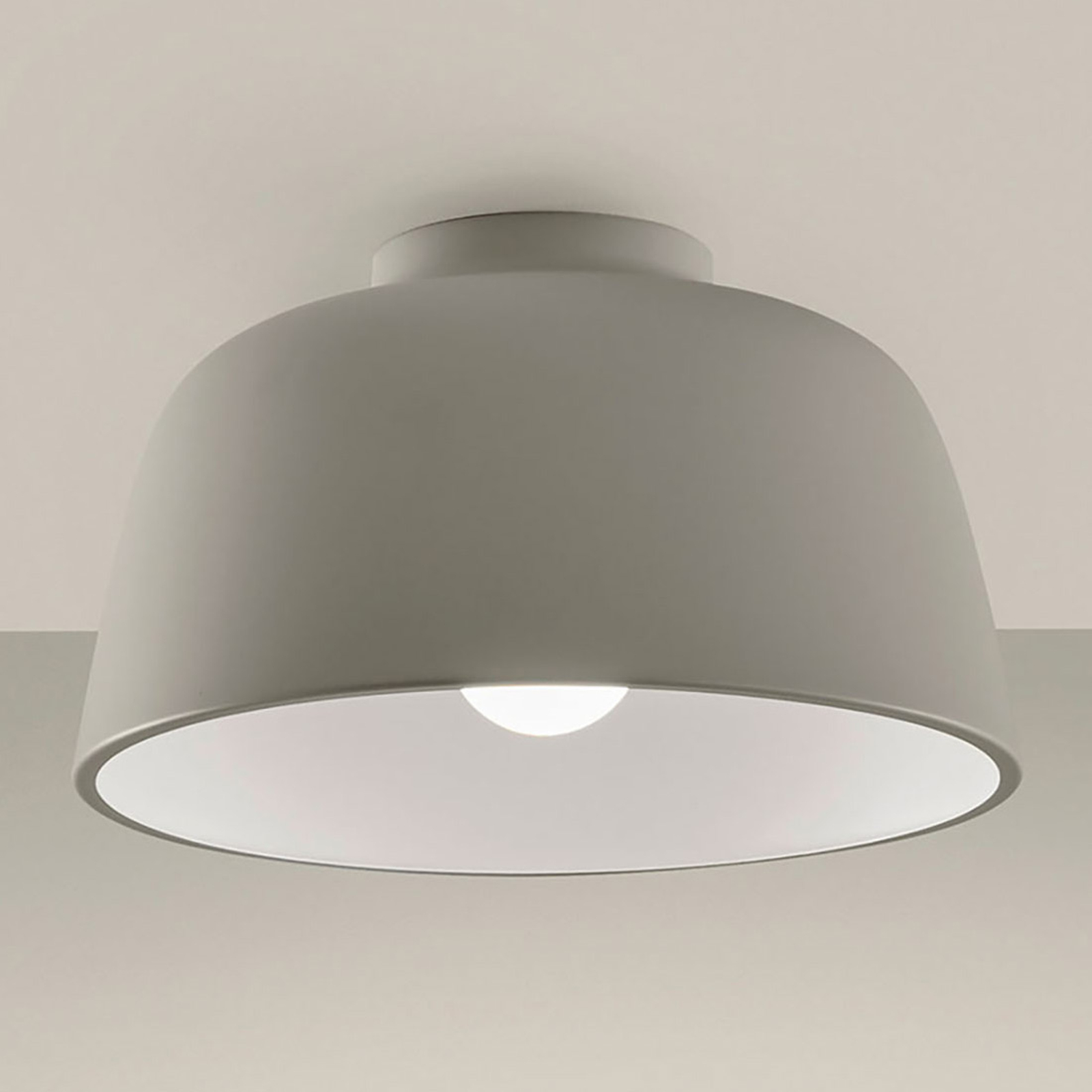 LEDS-C4 Miso lampa sufitowa Ø 28,5 cm szary kamień