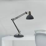 Aluminor Calypsa lampa na písací stôl, čierna