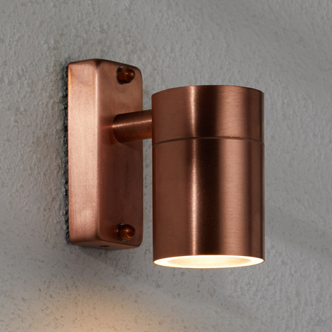 Moderne Kupfer-Außenwandleuchte Tin