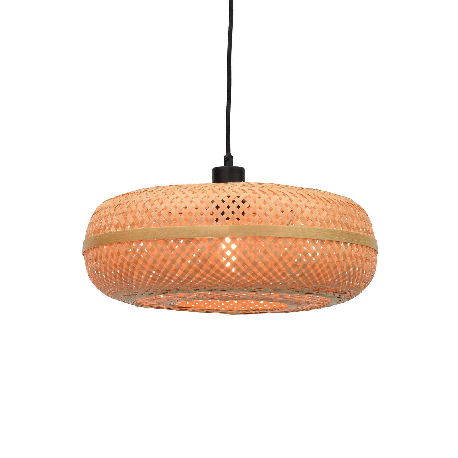 GOOD & MOJO Candeeiro suspenso Palawan, natural, Ø 40 cm, bambu, E27 GOOD & MOJO Candeeiro suspenso Palawan, natural, Ø 40 cm, bambu, E27