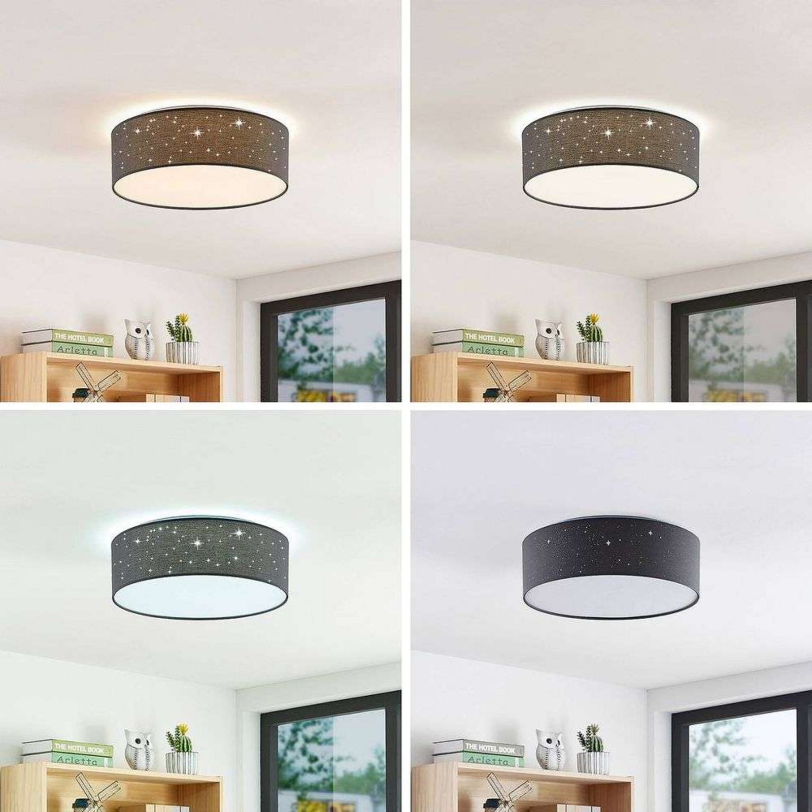 Ellamina LED Kattovalaisin Ø40 Dark Grey - Lindby
