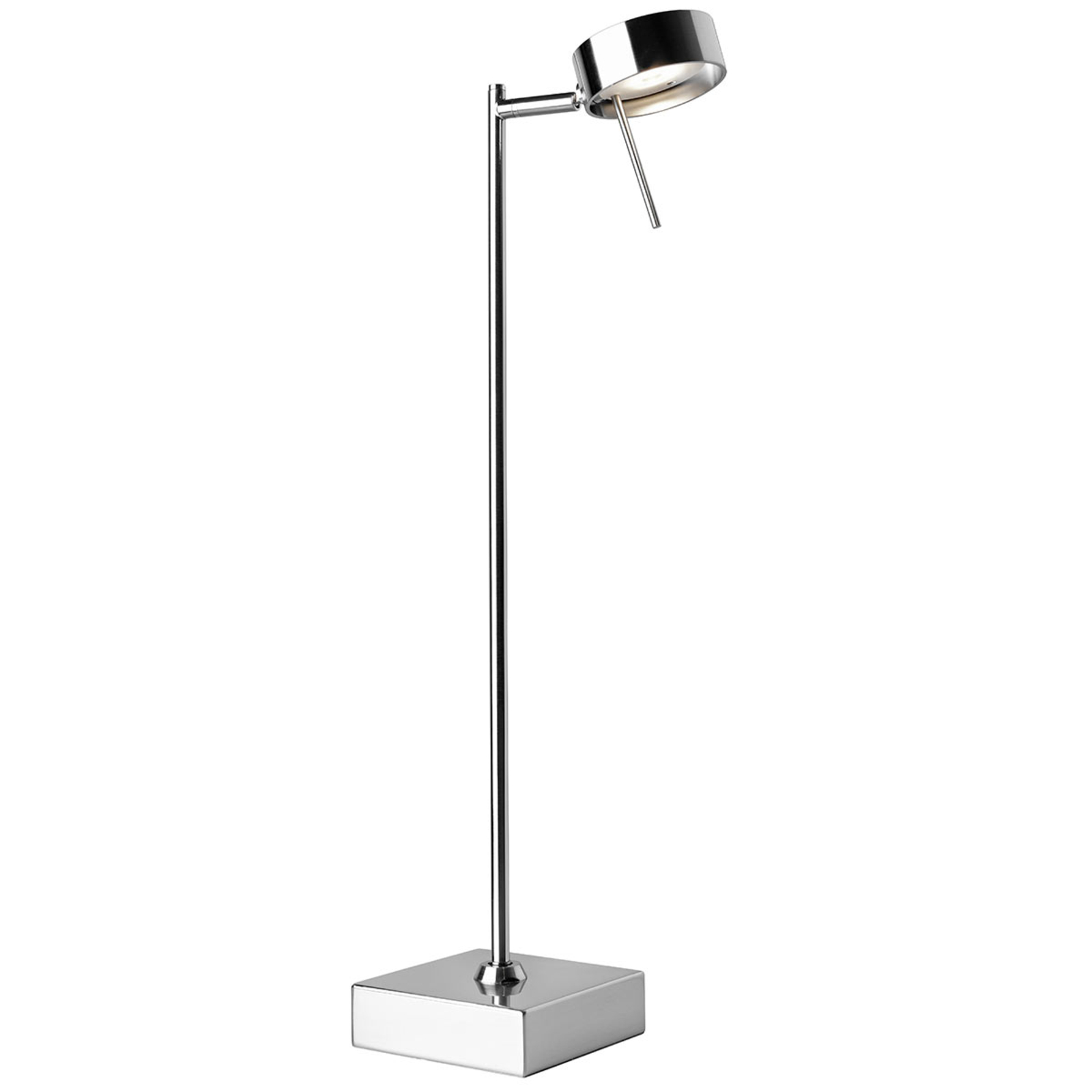 Sompex Bling LED table lamp, adjustable, chrome, for Living / Dining Room, metal, 5 W, energy efficiency: A+, L: 12 cm, W: 12 cm, H: 56 cm