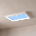 Lucande Sky plafondlamp met daglicht, 60 x 30 cm, dimbaar