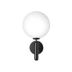 Nuura Candeeiro de parede exterior Miira, Ø 20 cm, preto/ópico