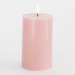 LED-Kerze Sille, pink, Höhe 13 cm, Wachs, Batteriebetrieb