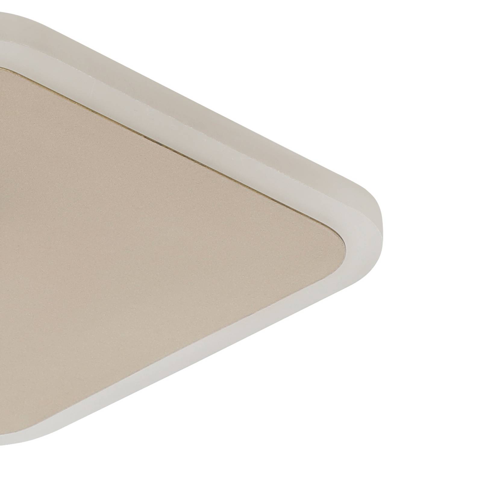 Lampa sufitowa LED Gafares, złota, aluminium, 33 cm, pilot CCT
