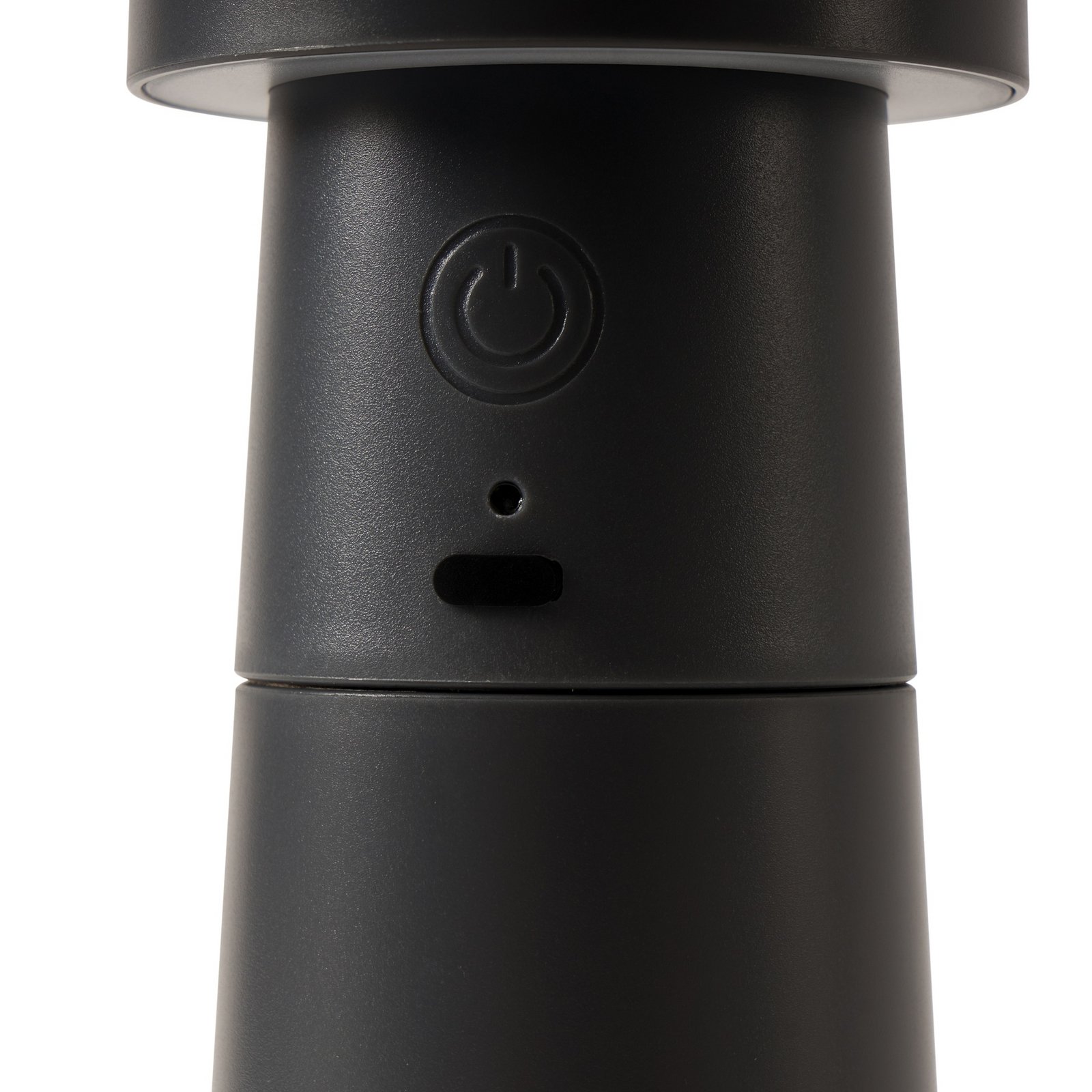 Pepper LED pepper shaker, dark grey, rechargeable battery, IP44 - Lucande Pepper LED pepper shaker, dark grey, rechargeable battery, IP44 - Lucande