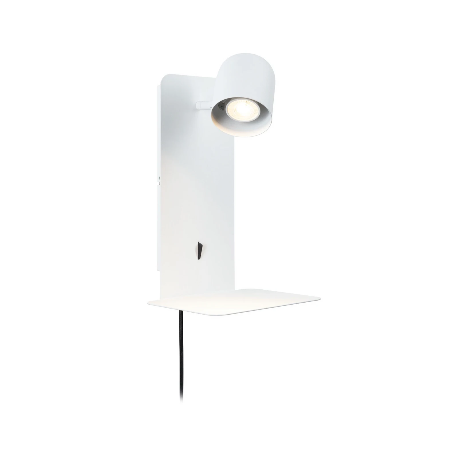 Paulmann Malena USB спот за стена с рафт, бял