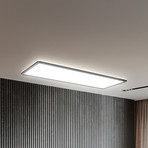 LED paneel Slim met afstandsbediening RGBW, 58 x 20 cm, zwart,