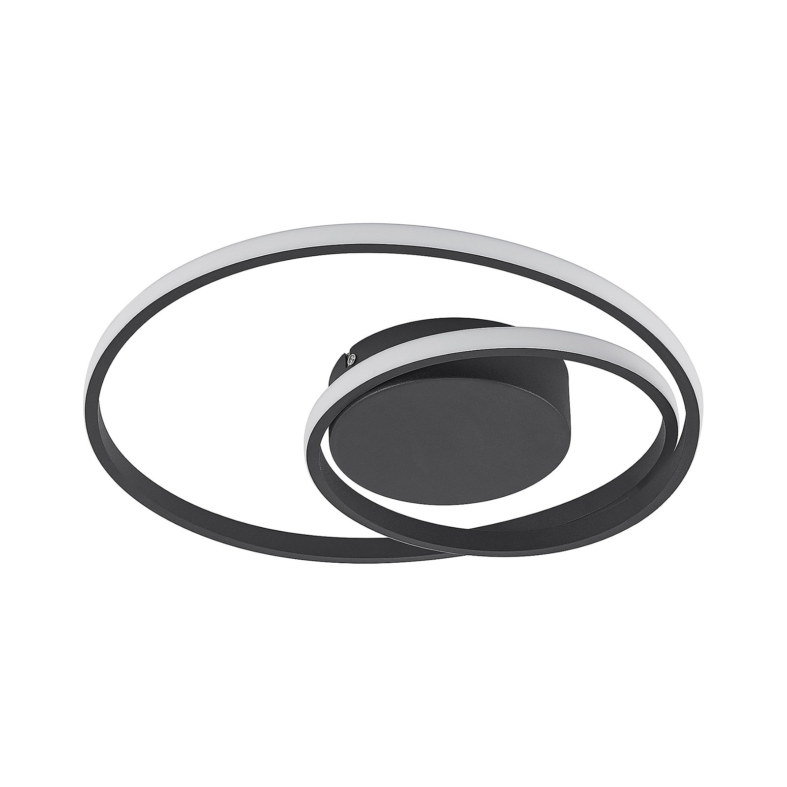 Emisua LED Ceiling Lamp CCT Dim. Black - Lindby