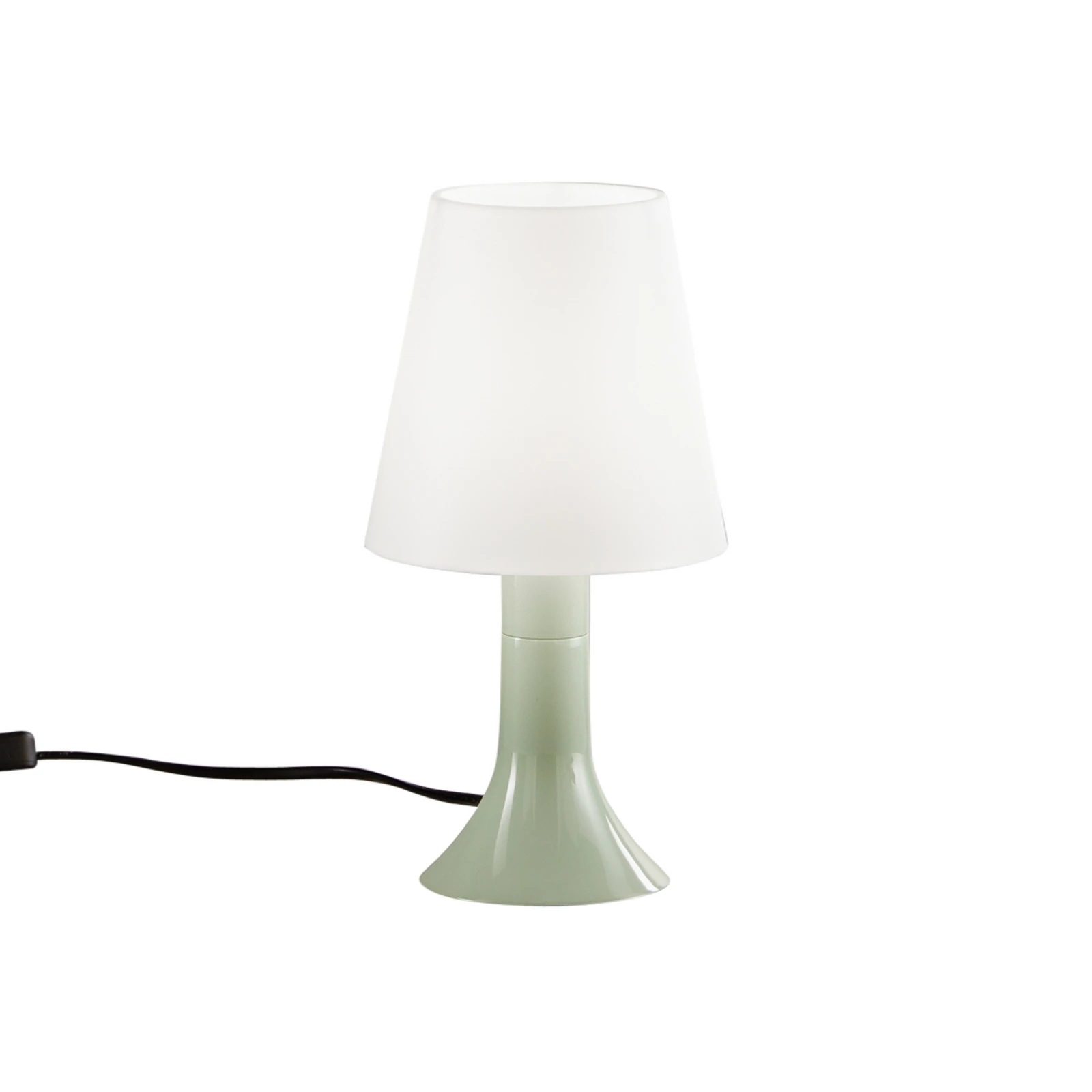 Stolová lampa BINGO Lumetto, zelená/biela, výška 24,5 cm