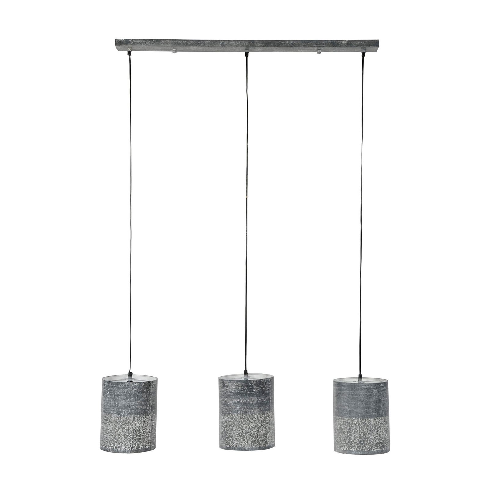 Holinder hanglamp, 3-lamps, op een rij