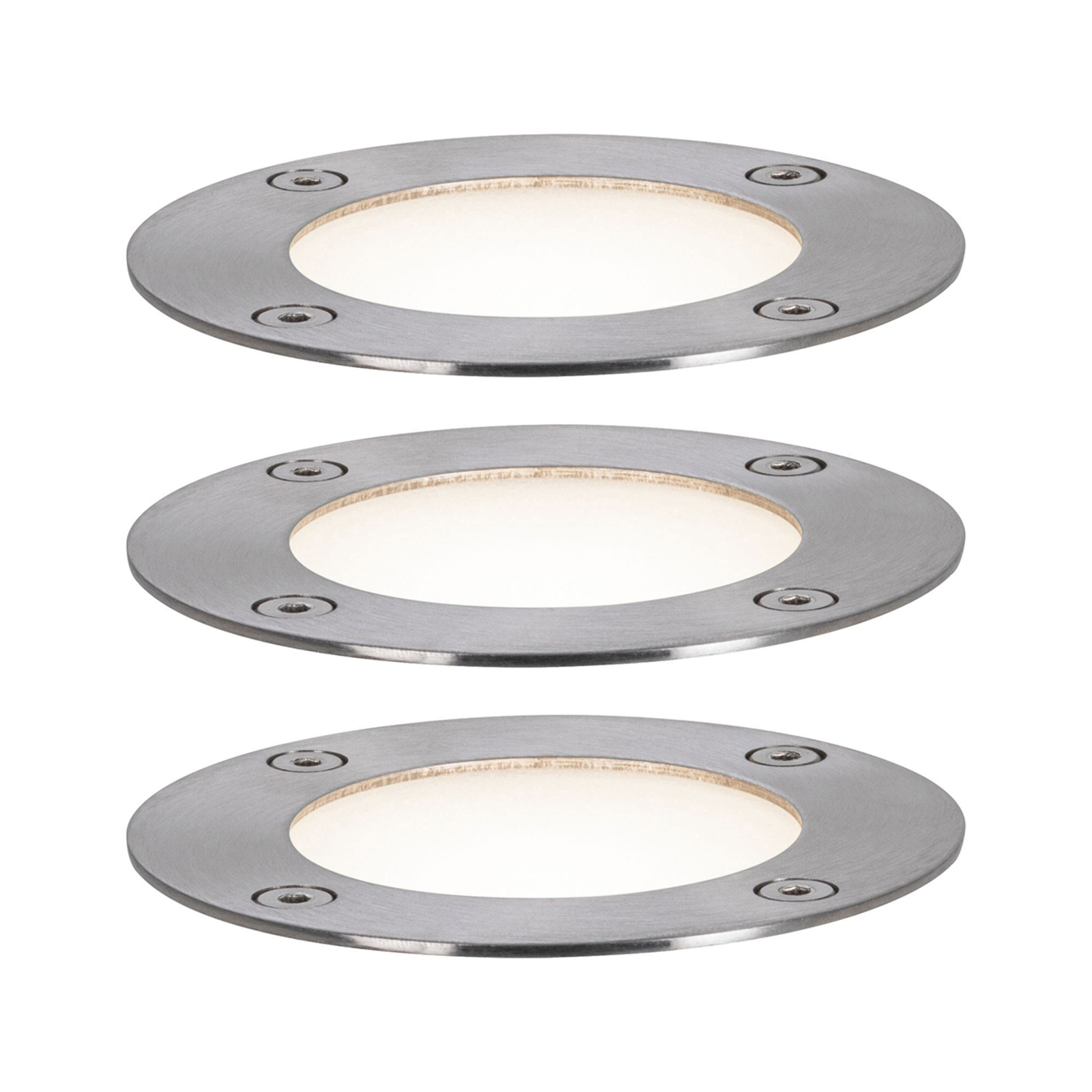 Plug & Shine 3 LED Kültéri Spotlámpák  Smart Home ZigBee RGBW IP67 Silver - Paul