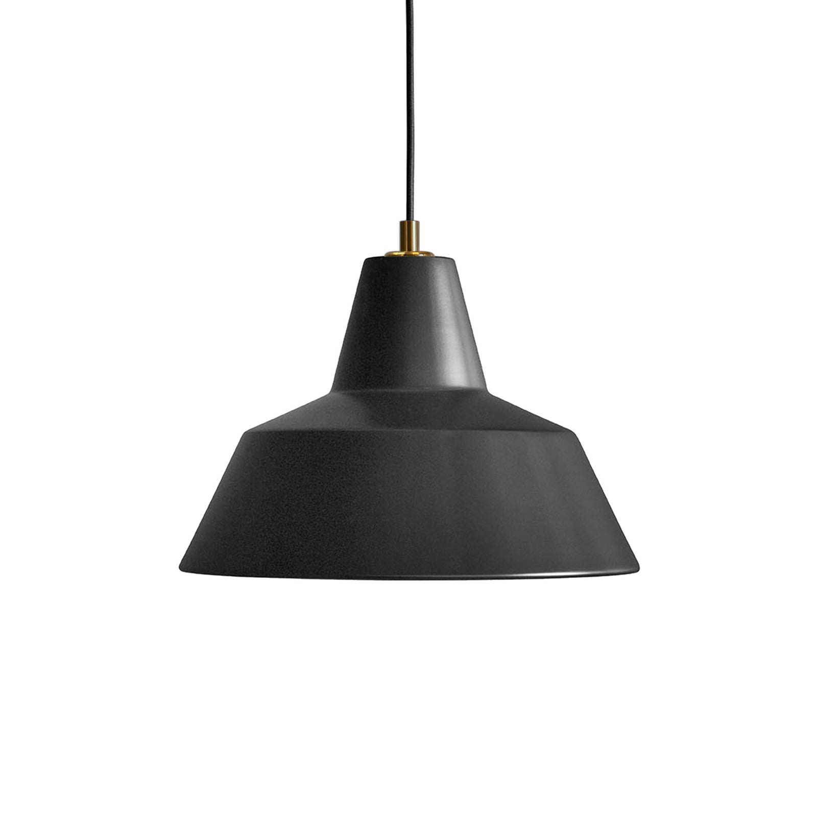 Suspension Workshop W3, noir mat, aluminium, E27 - Made By Hand